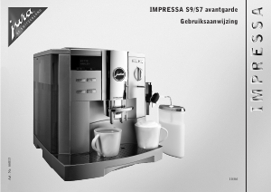 Handleiding Jura IMPRESSA S7 avantgarde Koffiezetapparaat