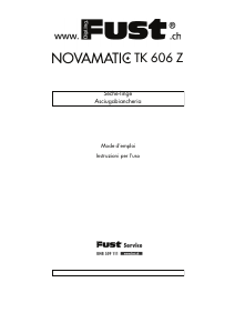 Manuale Fust Novamatic TK606Z Asciugatrice