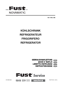 Mode d’emploi Fust Novamatic KS188.2-IB Réfrigérateur