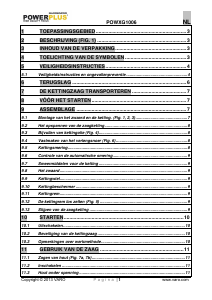 Handleiding Powerplus POWXG1006 Kettingzaag