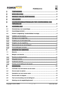 Bedienungsanleitung Powerplus POWXG1013 Kettensäge