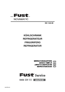 Manual Fust Novamatic EKI1220-IB Refrigerator