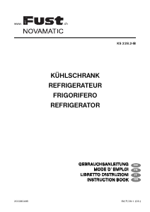 Mode d’emploi Fust Novamatic KS228.2-IB Réfrigérateur