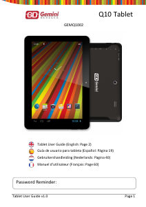 Handleiding Gemini Devices GEMQ1002 Q10 Tablet