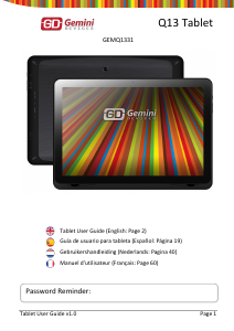 Mode d’emploi Gemini Devices GEMQ1331 Q13 Tablette