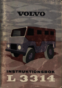 Bruksanvisning Volvo L 3314 (1963) Lastbil