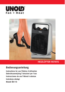 Manuale Unold 86116 Termoventilatore