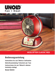 Manual de uso Unold 86203 Calefactor