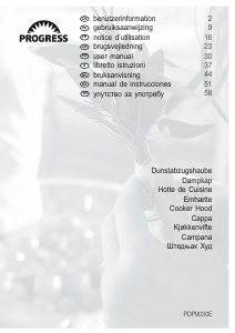 Manuale Progress PDP9030E Cappa da cucina