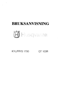 Bruksanvisning Husqvarna QT103R Kyl-frys