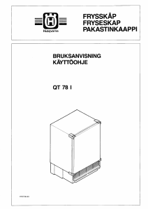 Bruksanvisning Husqvarna QT78I Frys