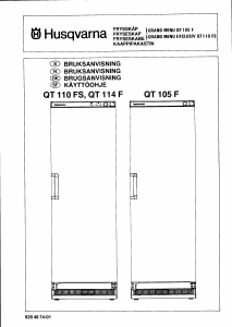 Bruksanvisning Husqvarna QT110FS Frys
