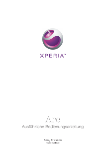Bedienungsanleitung Sony Ericsson Xperia arc Handy