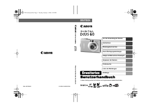 Bedienungsanleitung Canon IXUS 60 Digitalkamera