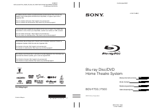 Manual de uso Sony BDV-F500 Sistema de home cinema