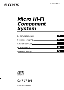 Bruksanvisning Sony CMT-CP101 Stereoanläggning