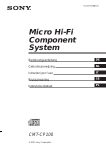 Bruksanvisning Sony CMT-CP100 Stereoanläggning