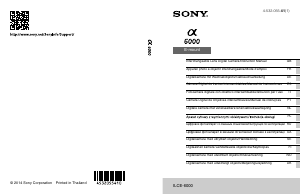 Handleiding Sony Alpha ILCE-6000Y Digitale camera