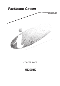 Manual Parkinson Cowan H1200BK Cooker Hood
