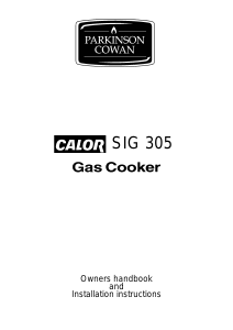 Handleiding Parkinson Cowan CAL305CL Calor Fornuis