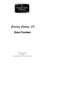 Manual Parkinson Cowan CMCC55GRN Country Cottage Range