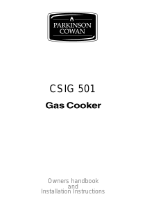 Manual Parkinson Cowan CSiG501GRN Range
