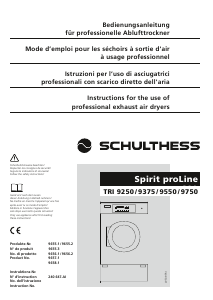 Bedienungsanleitung Schulthess Spirit proLine TRI 9250 Trockner