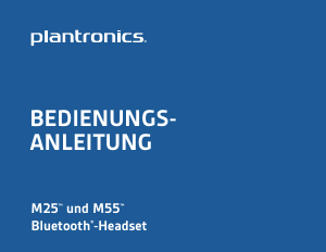 Bedienungsanleitung Plantronics M25 Headset