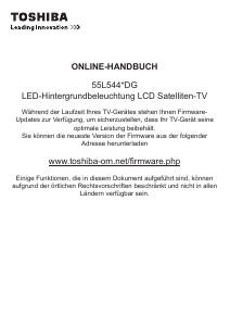 Bedienungsanleitung Toshiba 55L5445 LED fernseher