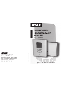 Mode d’emploi OTAX TPH05 Thermostat