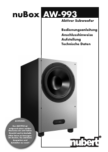 Bedienungsanleitung Nubert nuBox AW-993 Subwoofer