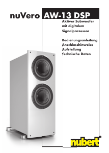 Bedienungsanleitung Nubert nuVero AW-13 DSP Subwoofer