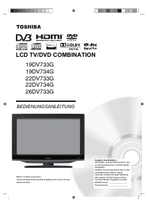 Bedienungsanleitung Toshiba 26DV733 LED fernseher