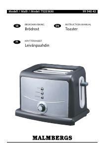 Manual Malmbergs TS2236M Toaster