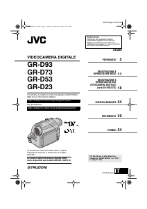 Manuale JVC GR-D53 Videocamera