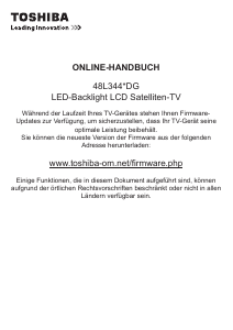 Bedienungsanleitung Toshiba 48L3448 LED fernseher