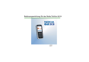 Bedienungsanleitung Nokia 6233 Handy