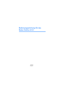 Bedienungsanleitung Nokia 6151 Handy