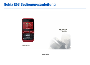 Bedienungsanleitung Nokia E63 Handy