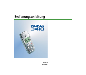 Bedienungsanleitung Nokia 3410 Handy