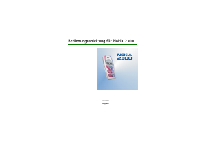 Bedienungsanleitung Nokia 2300 Handy