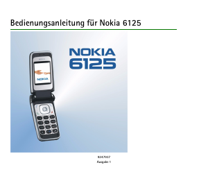 Bedienungsanleitung Nokia 6125 Handy