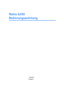 Bedienungsanleitung Nokia 6290 Handy