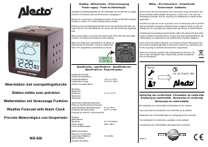 Handleiding Alecto WS-500 Weerstation