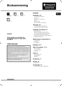 Bruksanvisning Hotpoint TCD 874 Tørketrommel