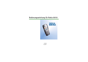 Bedienungsanleitung Nokia 6610i Handy
