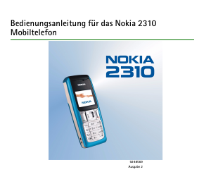 Bedienungsanleitung Nokia 2310 Handy