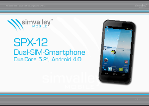 Bedienungsanleitung Simvalley SPX-12 Handy