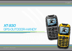 Bedienungsanleitung Simvalley XT-930 Handy