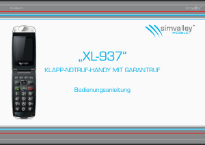 Bedienungsanleitung Simvalley XL-937 Handy